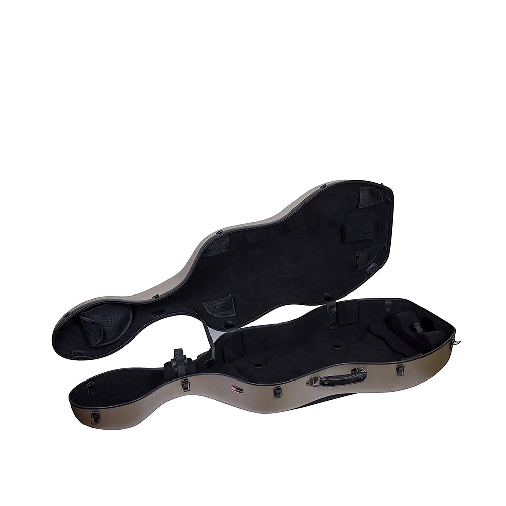 Estuche Crossrock Polycarbon Slim Champagne para Cello