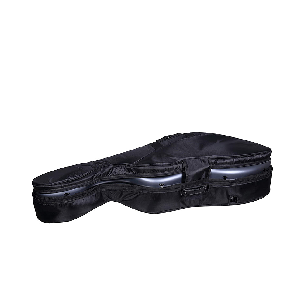 Estuche Crossrock Ultralight Carbon Silver para Cello