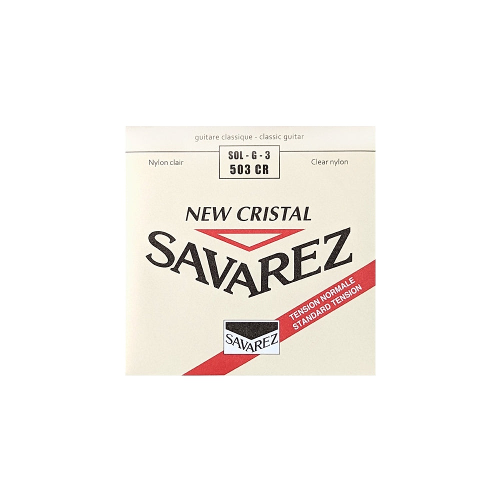 Cuerda Savarez New Cristal para Guitarra 3ra (sol) 503CR