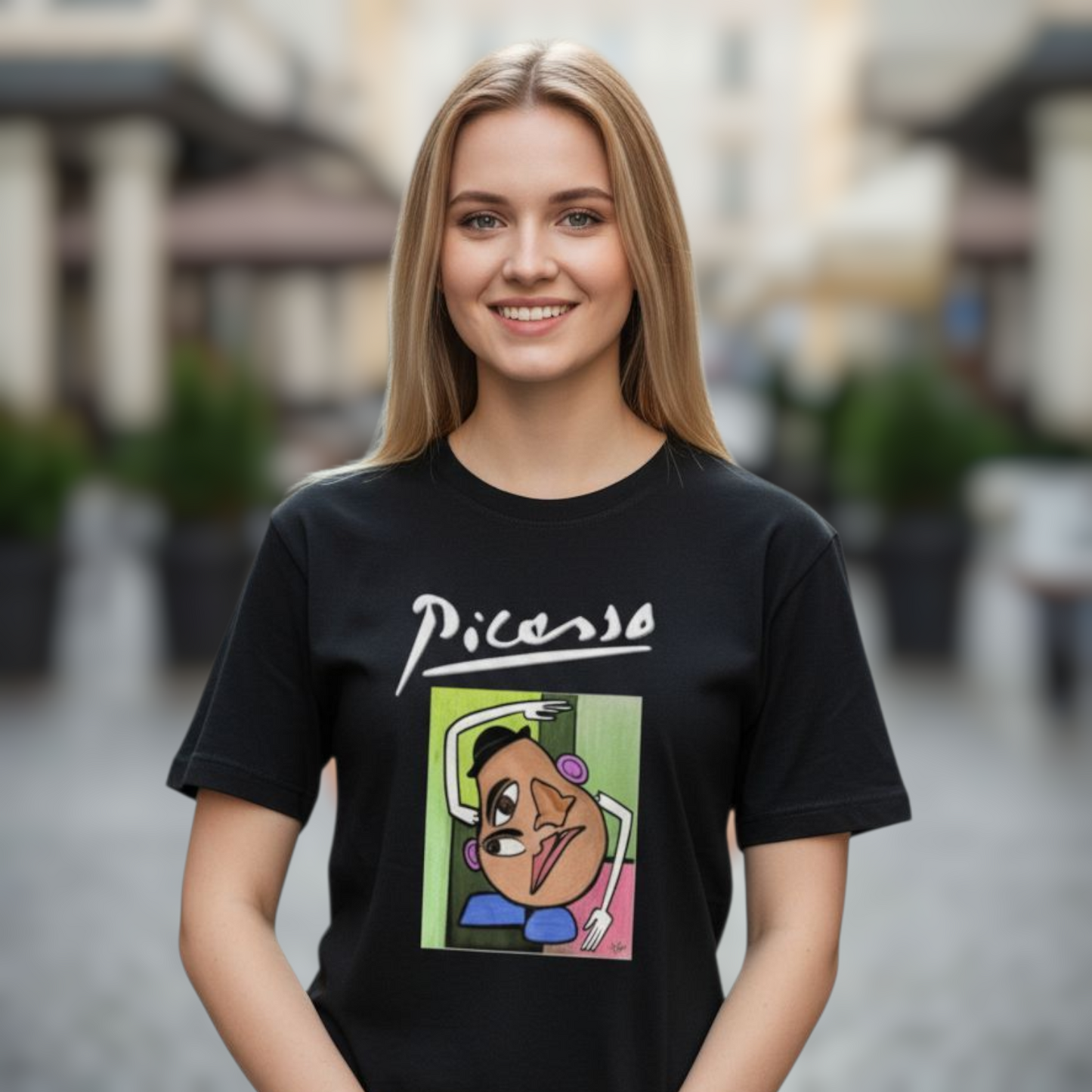 Camiseta Picasso cara de papa