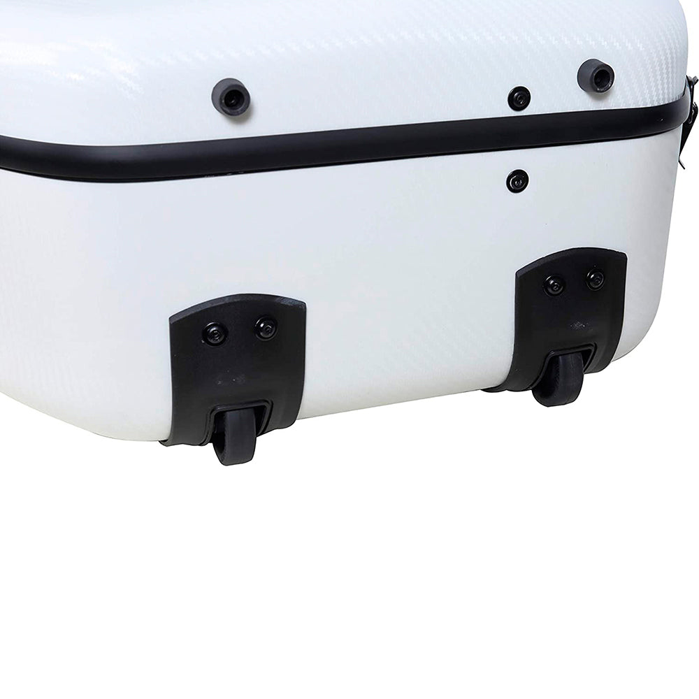 Estuche Crossrock Polycarbon Cello 4/4 Blanco