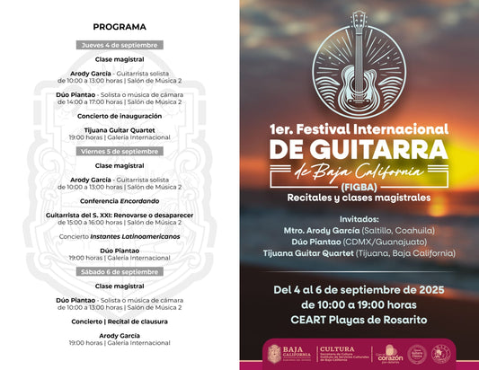 1er Festival Internacional de Guitarra de Baja California FIGBA 2025