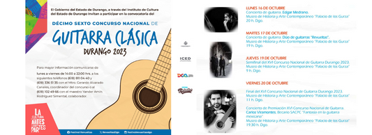16° Concurso Nacional de Guitarra Clásica Durango 2023