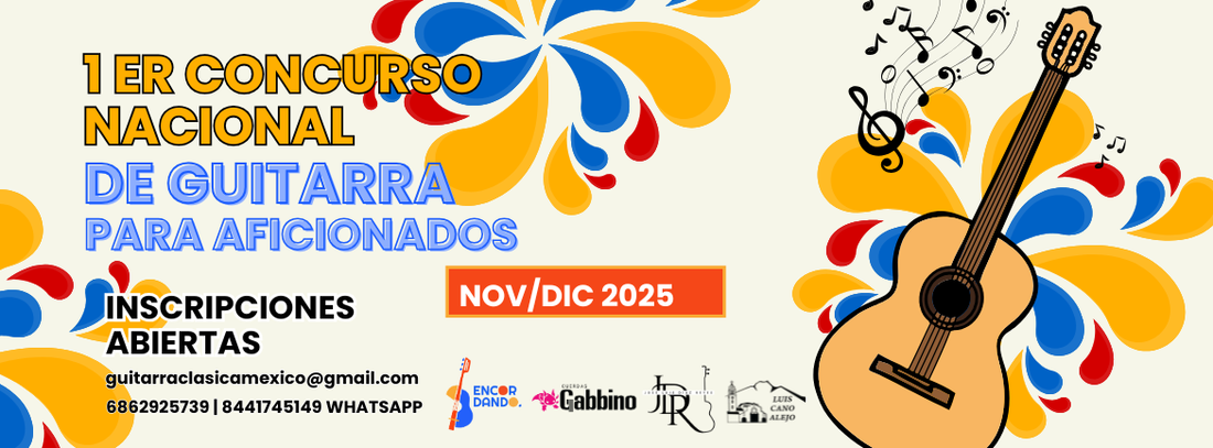 1er Concurso Nacional de Guitarra para Aficionados 2025