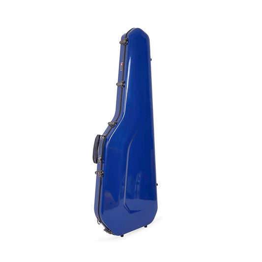 Estuche Crossrock Fiberglass Azul para Guitarra Eléctrica Strato & Tele