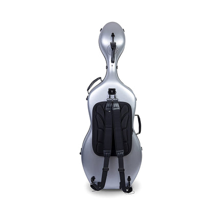Estuche Crossrock Polycarbon Slim Plata para Cello