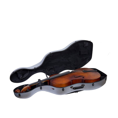 Estuche Crossrock Polycarbon Slim Plata para Cello
