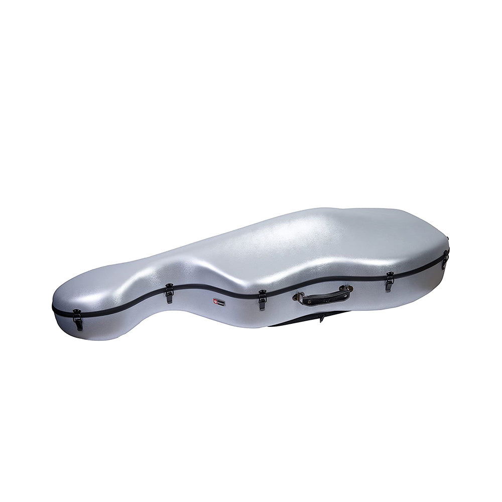 Estuche Crossrock Polycarbon Slim Plata para Cello