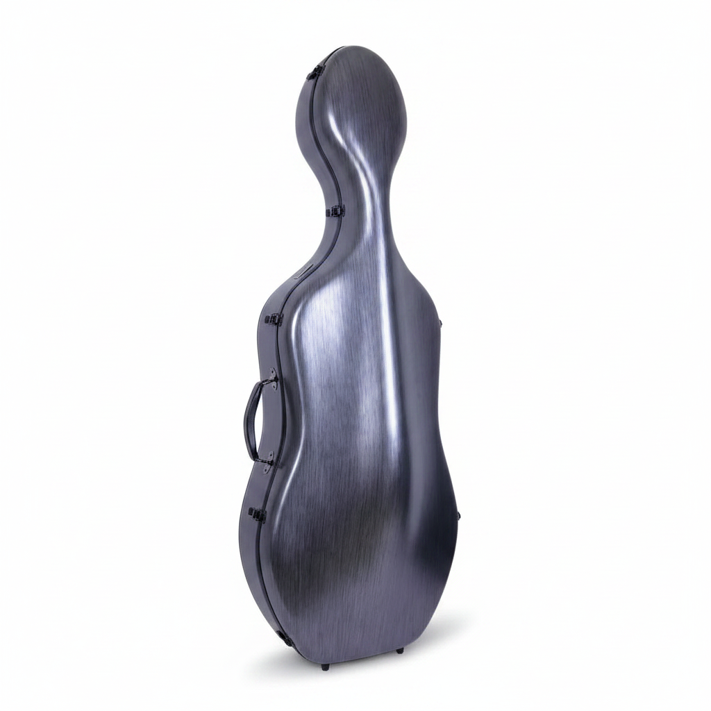 Estuche Crossrock Polycarbon Slim Negro para Cello 3/4