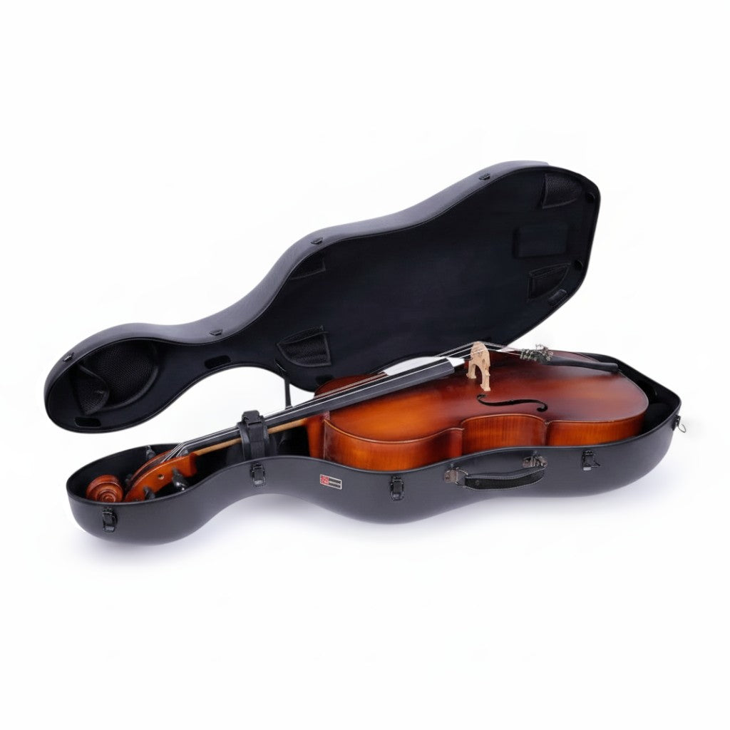 Estuche Crossrock Polycarbon Slim Negro para Cello 3/4