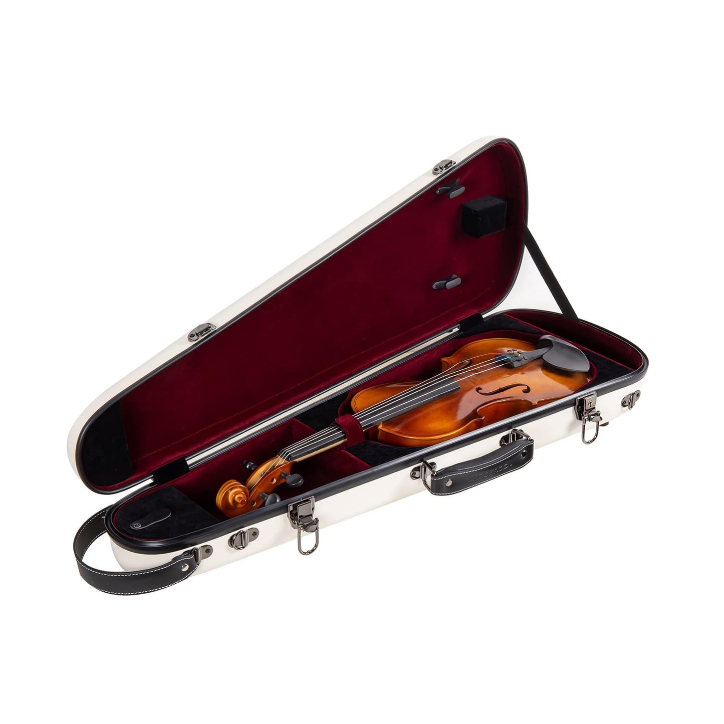 Estuche Crossrock Fibra de Vidrio Marfil para Violín