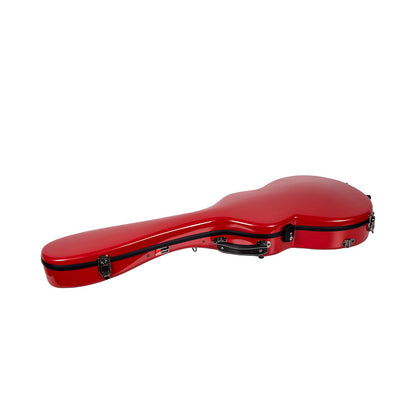 Estuche Crossrock Fiberglass Rojo para Guitarra Les Paul