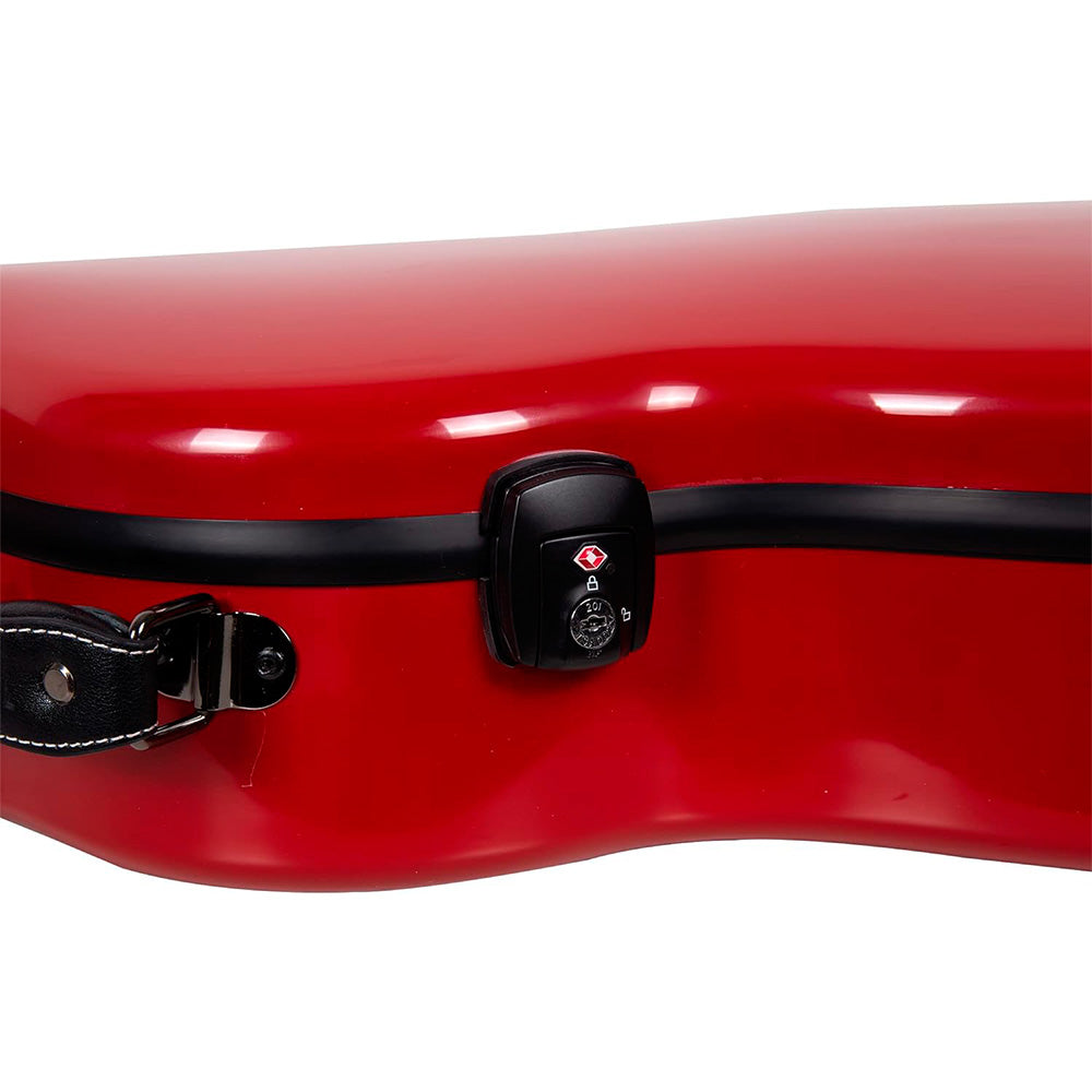 Estuche Crossrock Fiberglass Rojo para Guitarra Les Paul