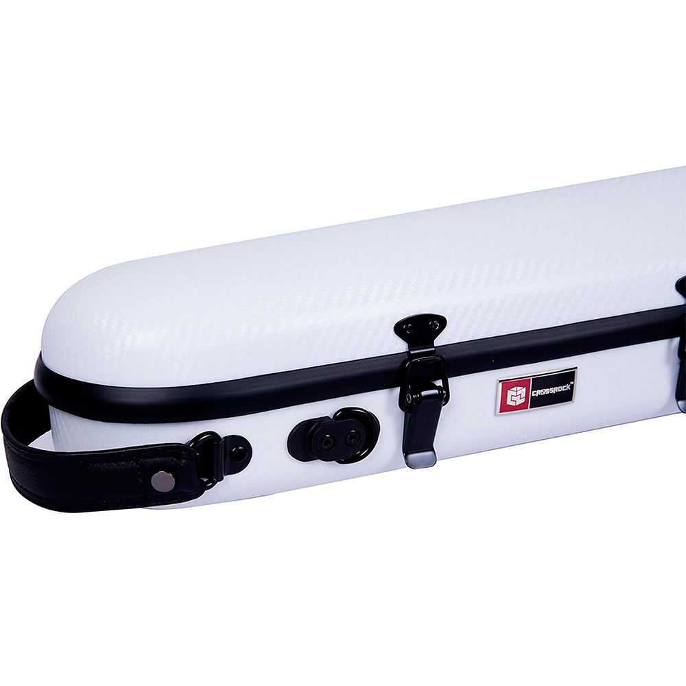 Estuche Crossrock Polycarbon Violín Blanco