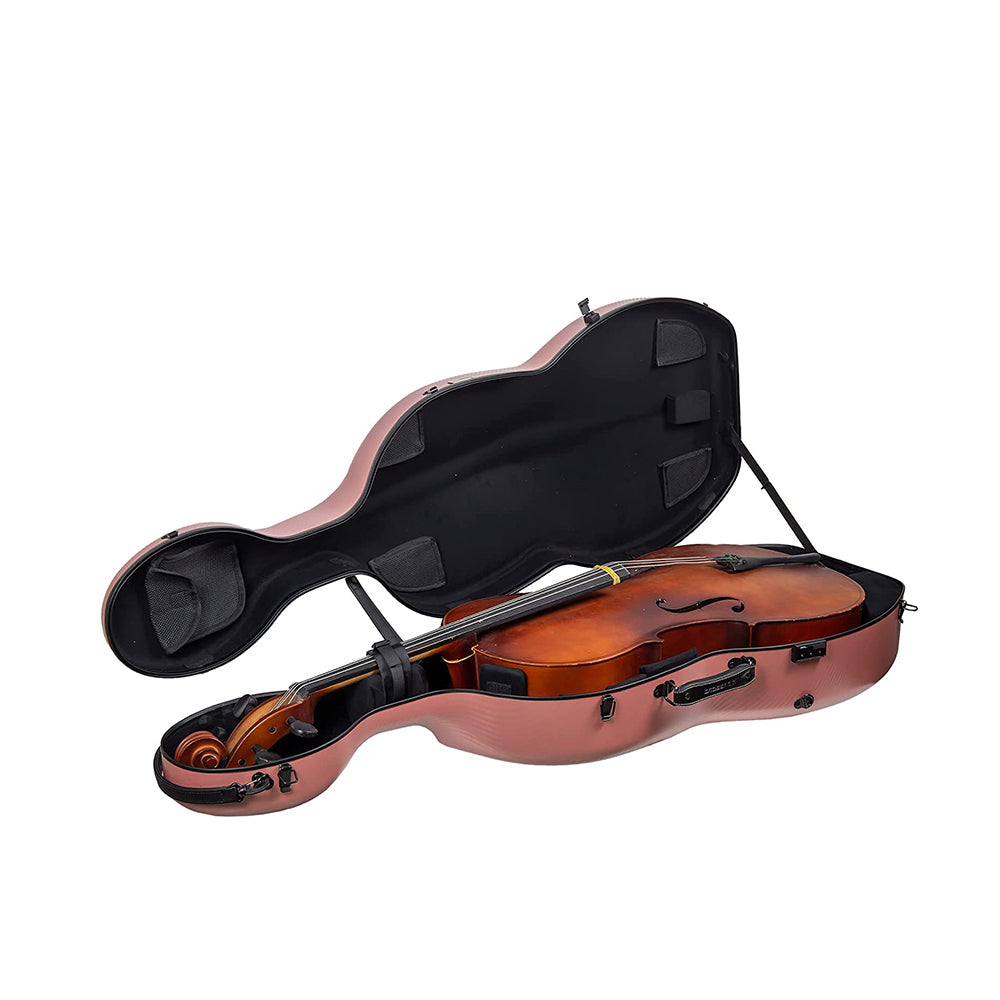 Estuche Crossrock Polycarbon Cello 4/4 Rose Gold