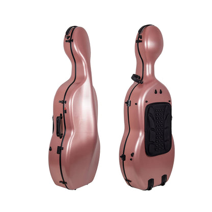 Estuche Crossrock Polycarbon Cello 4/4 Rose Gold