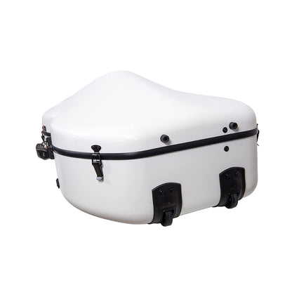 Estuche Crossrock Polycarbon Cello 4/4 Blanco