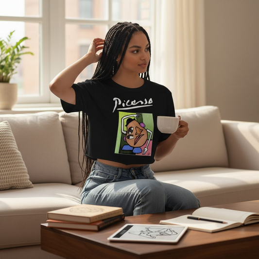Camiseta Picasso cara de papa | Crop Top