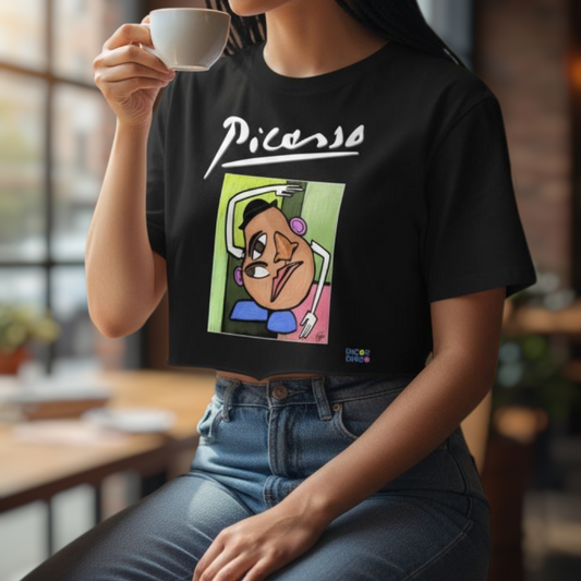Camiseta Picasso cara de papa | Crop Top