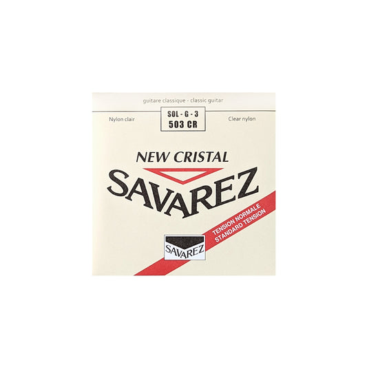 Cuerda Savarez New Cristal para Guitarra 3ra (sol) 503CR