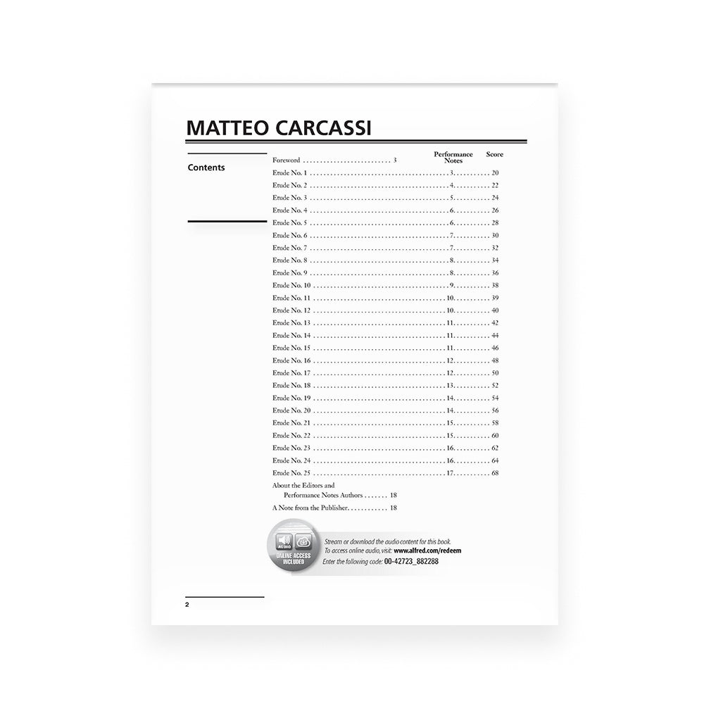 M.Carcassi: Estudios Melódicos y Progresivos Op. 60