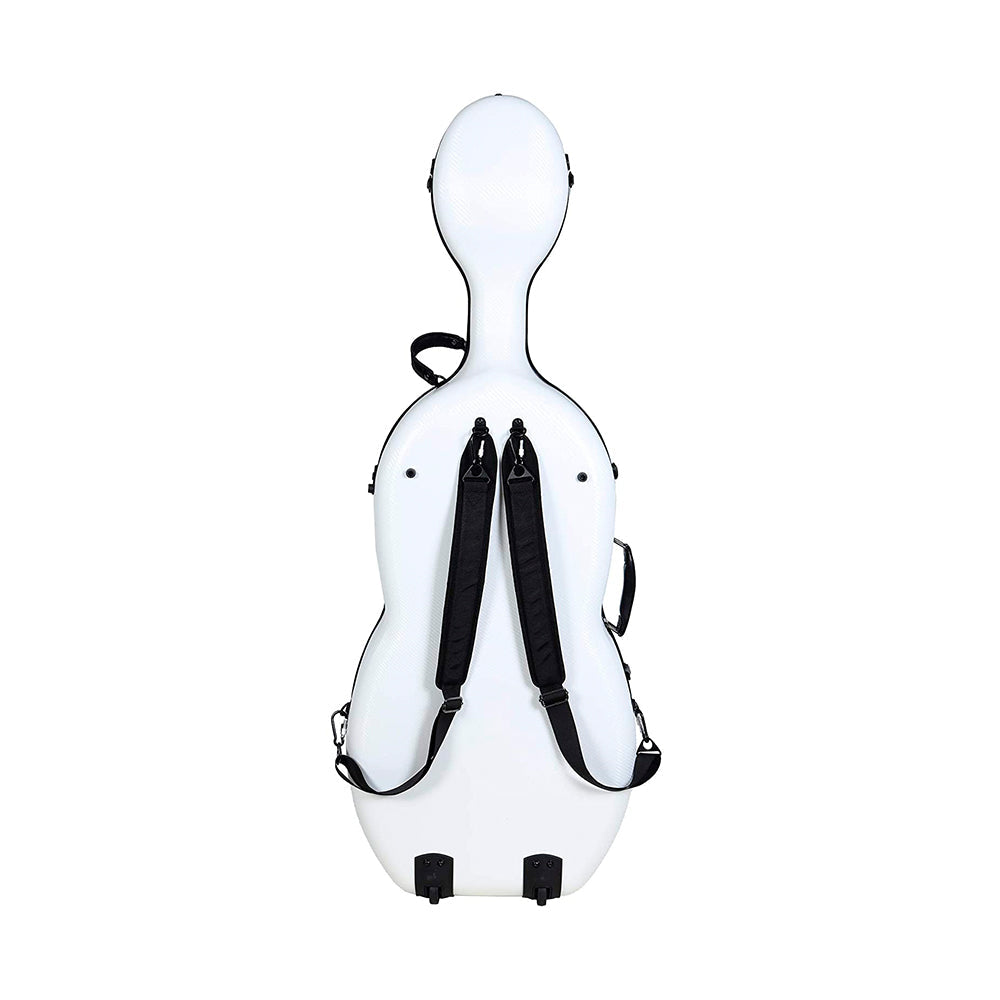 Estuche Crossrock Polycarbon Cello 4/4 Blanco