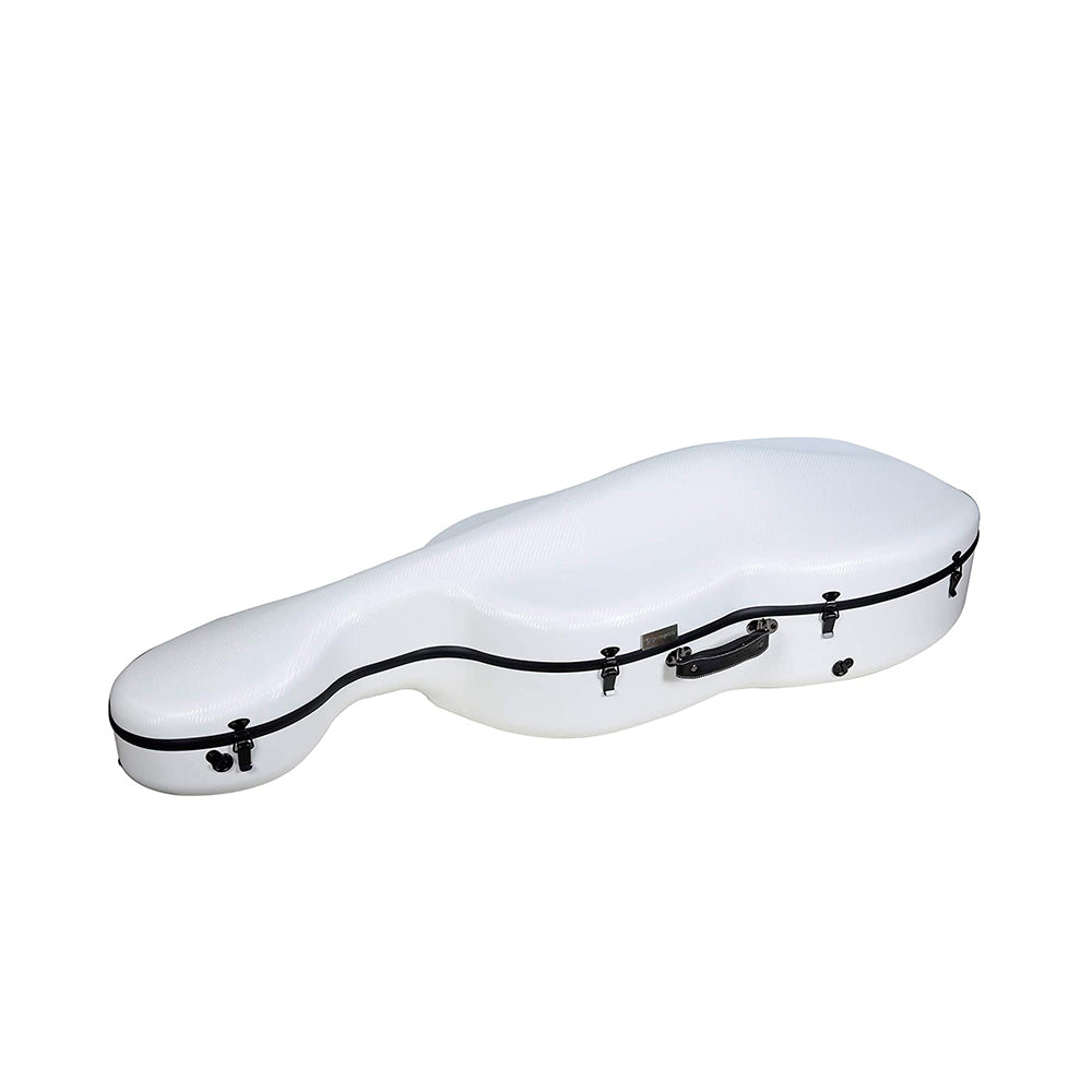 Estuche Crossrock Polycarbon Cello 4/4 Blanco