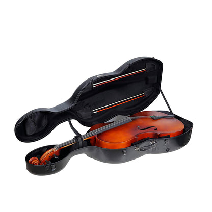 Estuche Crossrock Polycarbon Cello 4/4 Negro